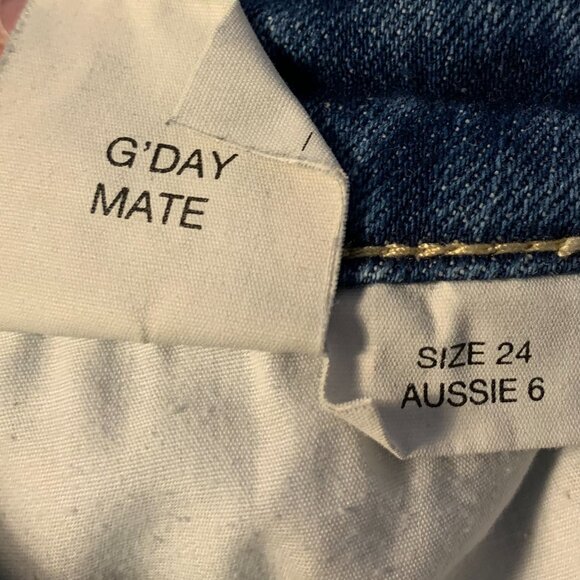 Rolla's Women's Original High Rise Straight Jeans Size 24 Blue Ankle Comfort - Picture 7 of 10